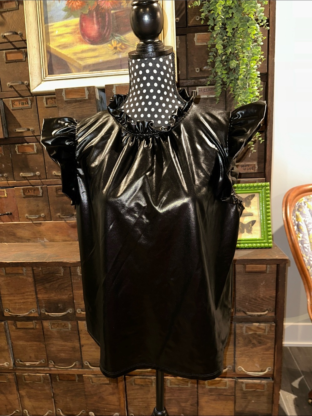 JODIFL faux leather top